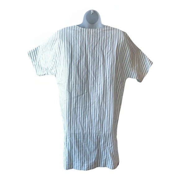 NEW LatteLove Linen Dress Women's Size Medium Relaxed Nautical Beach Vacation - Picture 6 of 13